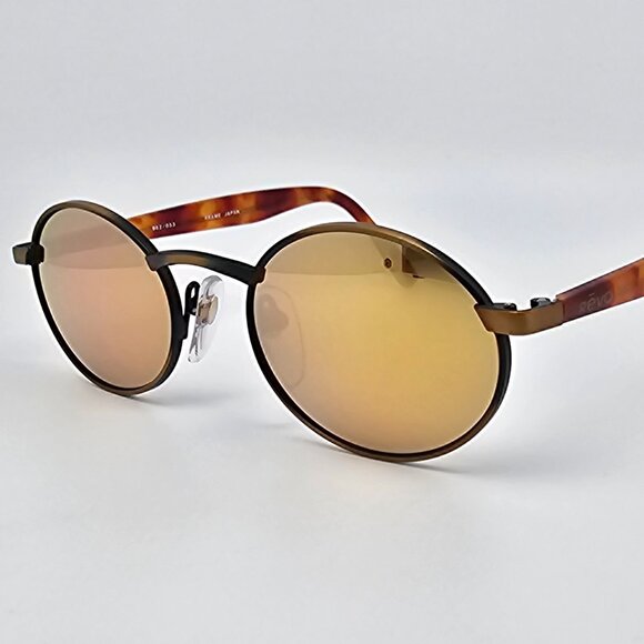 Revo 962/053 Antique Gold Tortoise Frame Gold Mirror Lens Sunglasses Japan